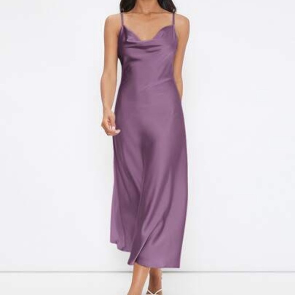 SHEIN Dresses & Skirts - SHEIN Lavender Satin Maxi Dress